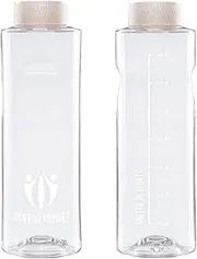 800 ml Tritan Drinking Bottle [Made in Austria, BPA-Free] - Ideal Size, Dishwasher Safe, Carbonated Safe, Lightweight Sports Water Bottle with Wide Opening for Easy Cleaning. (1 Bottle) (Rose White)