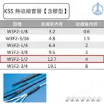 KSS 熱縮套管 【含膠型】W3F2 1/2 1.22M