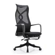 Modern Furniture Murry High Back Office Chair with Retractable Footrest - Black