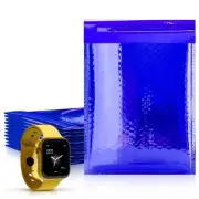 Blue Metallic Bubble Mailers, 5 x 9 Inches, Pack of 250