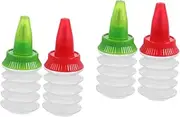 Parliky 2sets Cookie Decorating Tools Set Squeeze Bottles for Fondant Icing Baking Accessory Icing Bottles for Cookies 2pcs*2 Random Color