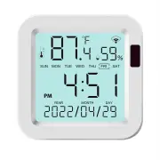 Smarsecur Smart Wifi Temperature and Humidity Sensor with Real Time Monitoring, Adjustable Temperature Modes Remote Acce