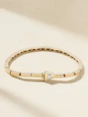 [Lucy Delius] Lucy Delius - The Lucky One 14-karat Recycled Gold Diamond Bracelet - 17 17 Gold