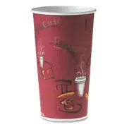 SOLO 420SI-0041 20 oz. Bistro Design Single-Sided Paper Hot Cups (600/CT) New