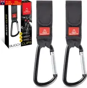 Buggy Clips for Pram X2, Stroller Hooks Pram Hooks for Baby Stroller, Baby Bag H
