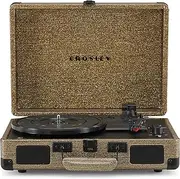 [Crosley] 100TH Anniversary CR8005D Cruiser Bluetooth Portable Turntable, Gold