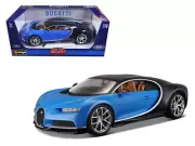 2016 Bugatti Chiron Blue 1/18 Diecast Model Car by Bburago