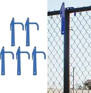 Chain Link Fence Metal Banana Clip, 5 Pcs Steel Fence Stretcher, Fence Top Rail Clamp Fabric Hanging Tool, Fence Stretcher Twisting Tool for Stretching and Tensioning