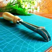 Leather Craft Making Adjustable Edge Creaser DIY Spacing Tool Wood Handle New