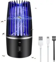 Bug Zapper, 2 in 1 Mosquito Killer Lamp, Portable Zappers with Night Light, 4...
