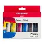 阿姆斯特丹 AMSTERDAM  壓克力顏料套組 20ML 6色組 /主色系