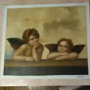 Raphael , Two Cherubs, 20" x 24", hand painted repro