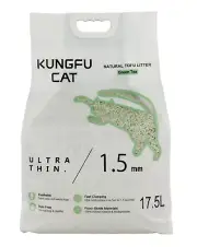 KUNGFU CAT 1.5mm Ultra-thin Premium Tofu Cat Litter 17.5L x 3 bags AU STOCK