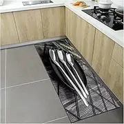 Non Slip Bath Mat Nordic Kitchen Mat Home Entrance Doormat Bedroom Living Room Decoration Long Rug Hallway Bathroom Balcony Floor Anti-Slip Carpet Non Slip Mat (Color : RX-4, Size : 40cmx120cm)