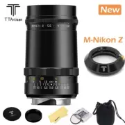 TTArtisan 100mm F2.8 Soap Bubble Bokeh Full Frame Lens for Nikon Z5 Z6 Z7 Z6II