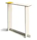 Narrow Catch-All Laser Cut Wood Console Table for Entry and Living Room Slim