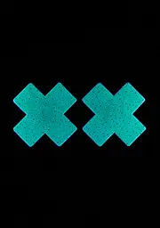 [Neva Nude] Glow In The Dark Spotted Cross Pasties