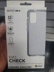 Tech21 Evo Check Series Gel Case for Samsung Galaxy S20+ (Plus) Smokey Black