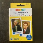 Learning resources US president flash cards 36 full color flash cards