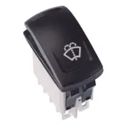 APEM Windshield Washer Latching Red 12V LED Automotive Rocker Switch DPDT IP68