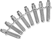 Outdoor Trekking Poles Accessories 8 Pack Replacement Tips Metal Construction for Enhanced Traction