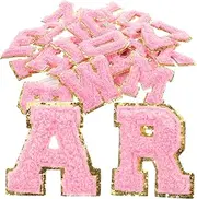 GLSTOY 26PCS Multi Function Embroidered Letter Patches DIY Decorative Back Sewing Patches for Home Use Clothes Bags Hats and Shoes Skin Friendly Material