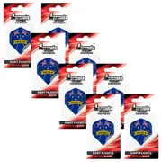 24pc Formula Sports Australian Flag Dart Flights Standard Wing Assorted Set