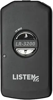 Listen Technologies LR-3200-072 Basic DSP RF Receiver (72 MHz), 50mW Maximum, Impedance 32 ohm, Integrated Neck Loop/Lanyard with DSP Loop Driver, Advanced Rechargeable Battery