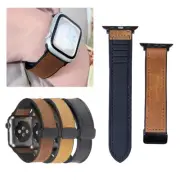 Leather Watch Band Strap For Apple Watch iWatch Series 9 8 7 6 5 4 3 Se Ultra 2