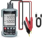 3.2 inch Display Screen Battery Internal Resistance Tester, Battery Voltage Tester, Kelvin Four Wire Measurement with self Calibration Filtering, Dual Alarm Prompt and Automatic Shutdown Function