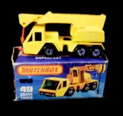 Matchbox 75 Superfast No. 49 Crane Truck Made in England New