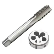 M14 X 1.5mm Metric Tap and Die Set,High-Speed Steel Machine Tap Die Set,Thread Tap and Round Thread Die As Shown