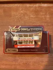 Matchbox Models of YesterYear Y-15 Preston Tramcar Golden Shred In Box