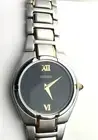SEIKO BLACK DIAL TWO-TONE ST.STEEL CASE & BRACELET Ladies Watch