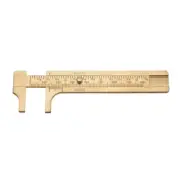 Newest Ruler Gauge Mini Sliding Brass Copper Double Scale Pocket Ruler