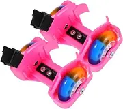 1 Pair Light-up Roller Skates Outdoor Roller Skating Shoes Walking Shoes Beginner Skates with Flashing Wheels for Boys and Girls