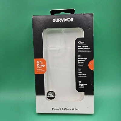 Griffin Survivor Clear Case for Apple iPhone 12/12 Pro - Transparent BRAND NEW