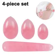4 Pieces Natural Jade Stone Egg Eggs Of Drilled Jade Eggs Pink