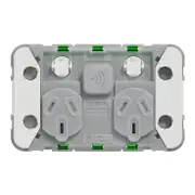 Clipsal Iconic Series Connected Socket Twin 10A 240V Zigbee -3025CSGZ