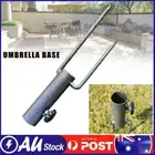 Iron Sun Beach Patio Umbrella Stand Parasol Ground Fixed Spike Fishing Holder