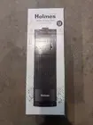 Holmes 13" Oscillating 3 Speed Mini Tower Fan Digital Clock Black