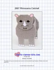 Rhinoceros Catchall-Plastic Canvas Pattern or Kit