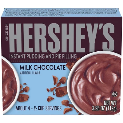 HERSHEY'S Milk Chocolate Pudding, 3.95 oz