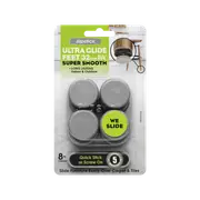 Slipstick 32mm Ultra Glide Super Smooth Feet - 8 Pack