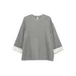 [Carven] Carven Contrasting-cuff Top S GREY