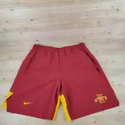NIKE FLEX ONFIELD IOWA STATE TRAINING SHORTS AR7058-613 MEN’S SZ: LARGE