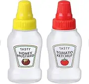 Sauce Squeeze Bottle - Sauce Bottle Squeeze | Sauce Containers for Lunch Box | Ketchup Bottles | Sauce Bottle Squeeze with Screw Cap | Portable Soy Honey Sauce Salad Dressing Dispensers Containers