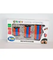Rubiks Tower Twister Puzzle Rotate & Slide Triple Puzzle Brainteaser NEW