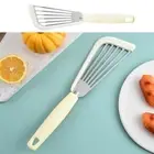 Silicone Edge Fish Spatula Turner Stainless Steel Cooking Spatula Kitchen