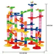 105PCS Marble Run Race Set DIY Construction Building Blocks Toy Game Maze Track
